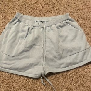 Baby blue shorts